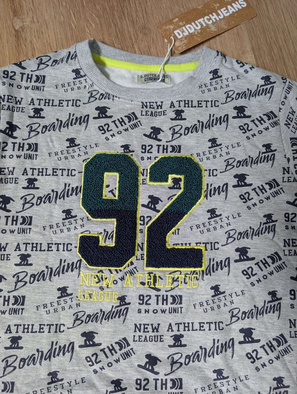 DJ Dutch Jeans Sweater - Grey - 92 New Athletic League