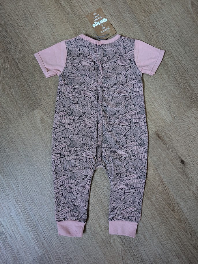 Dirkje old pink patterned playsuit