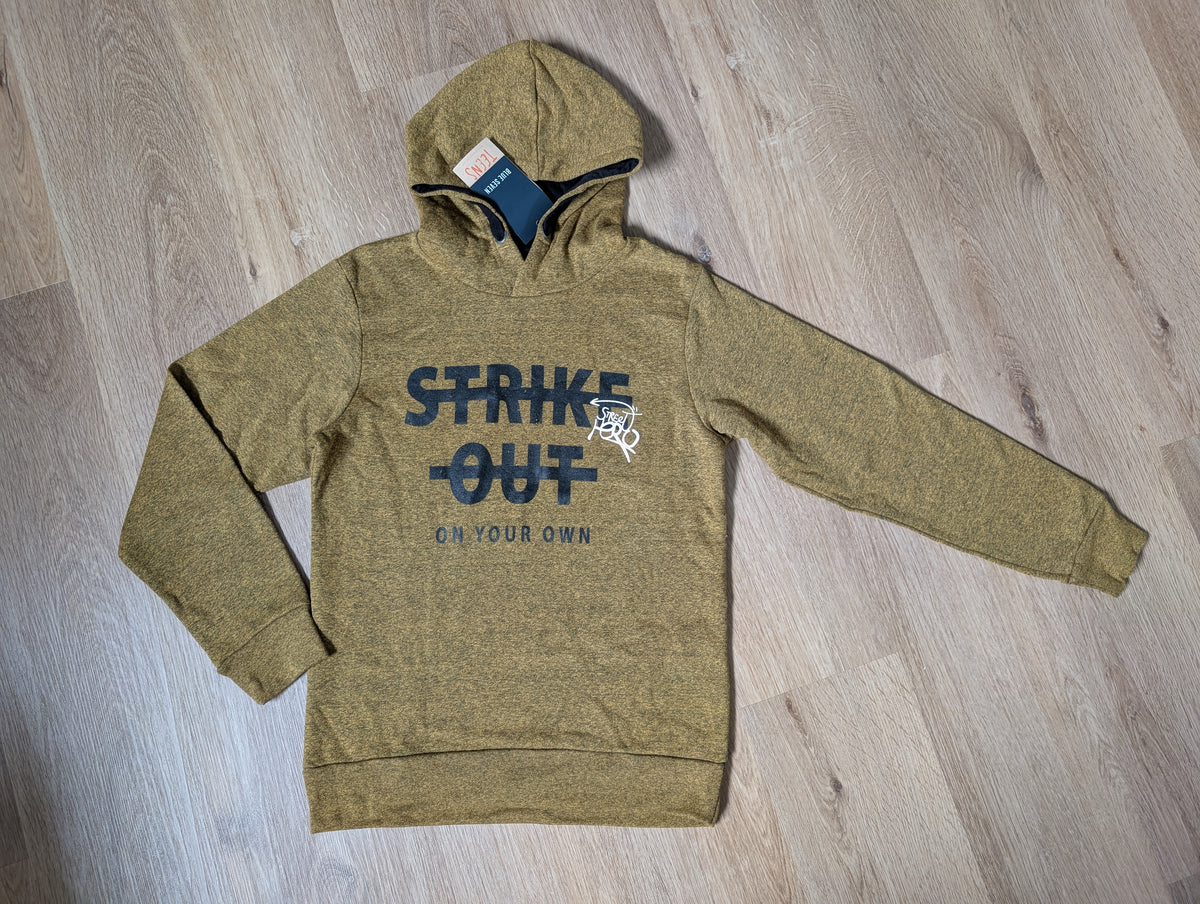 Blue Seven Hooded Sweater - Yellow Melange - Strike Out On your Own