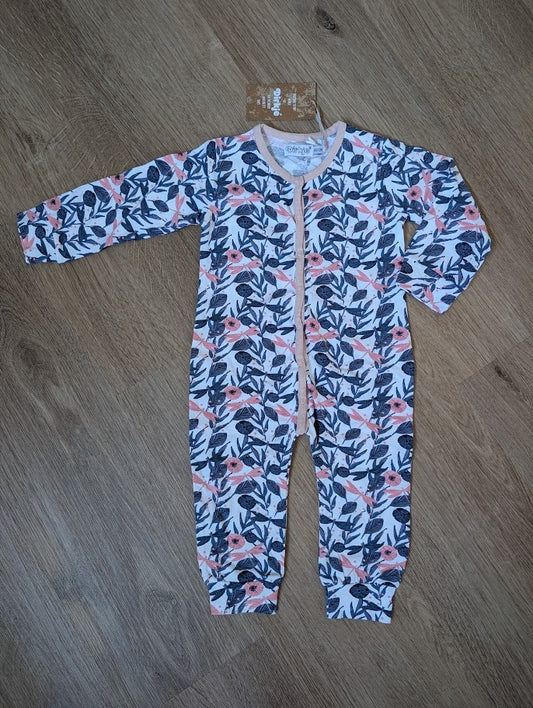 Dirkje flowers and dragonflies playsuit