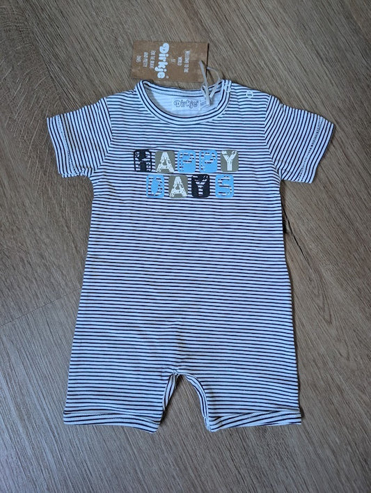 Dirkje navy stripe Happy Days playsuit