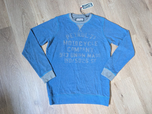 Petrol Industries blue and grey sweater