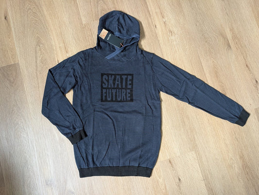 Blue Seven blue and black striped Skate Future knit hoodie