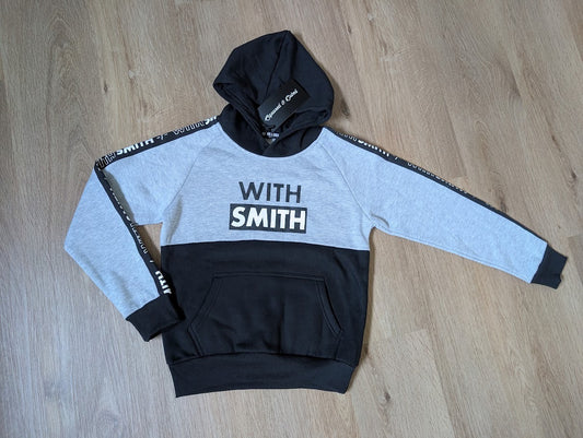 Squared & Cubed grey and black With Smith hooded sweater
