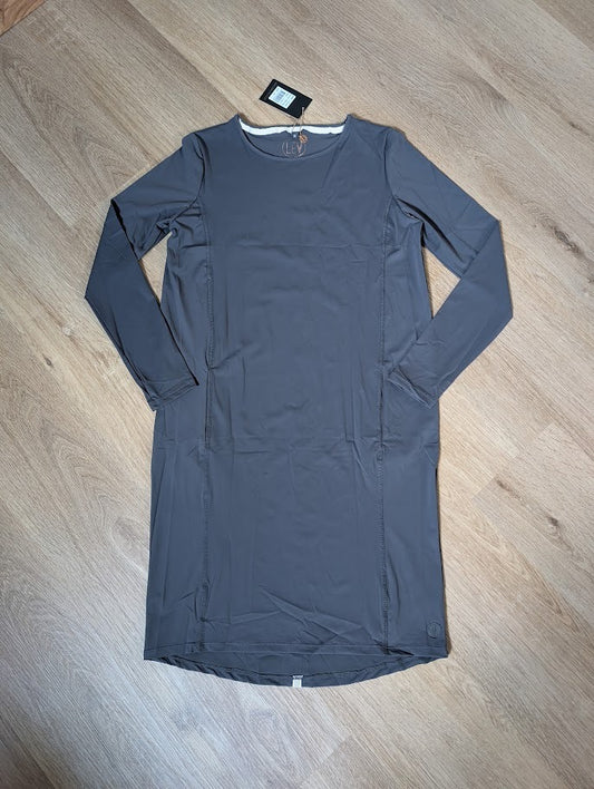 Levv dark grey Aachje 1 long-sleeve dress
