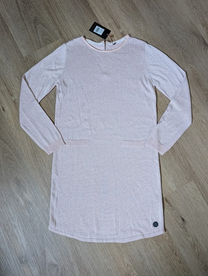 Levv Ailyn blush pink knit dress