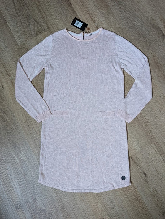 Levv Ailyn blush pink knit dress