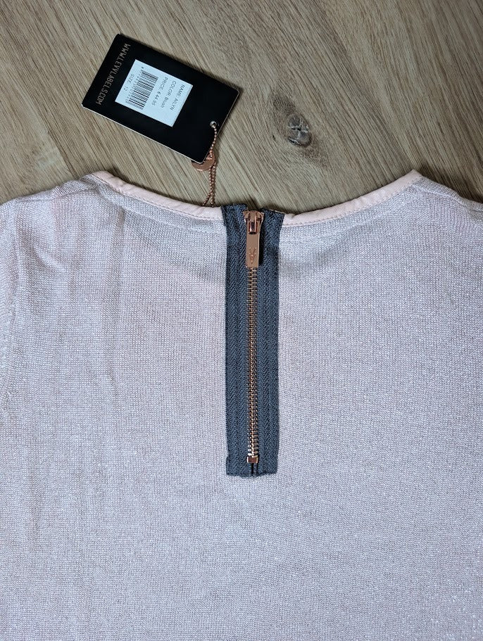 Levv Ailyn dress rose gold back zipper