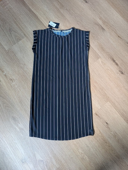 Levv Farnia dark navy striped dress