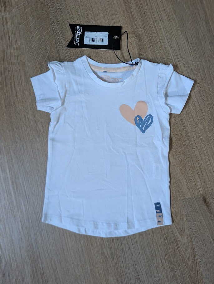 4President Josje white t-shirt with heart print