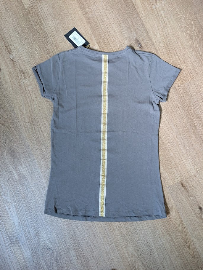 Levv Marita t-shirt golden back stripe