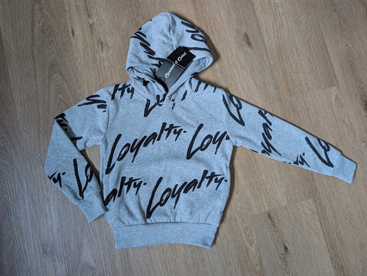 Squared & Cubed grey Loyalty hooded sweater