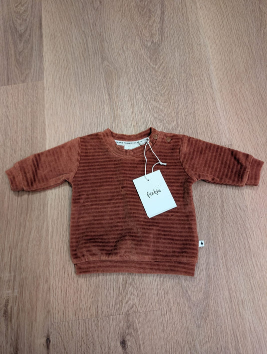 Feetje brown velour sweater, EU size 50